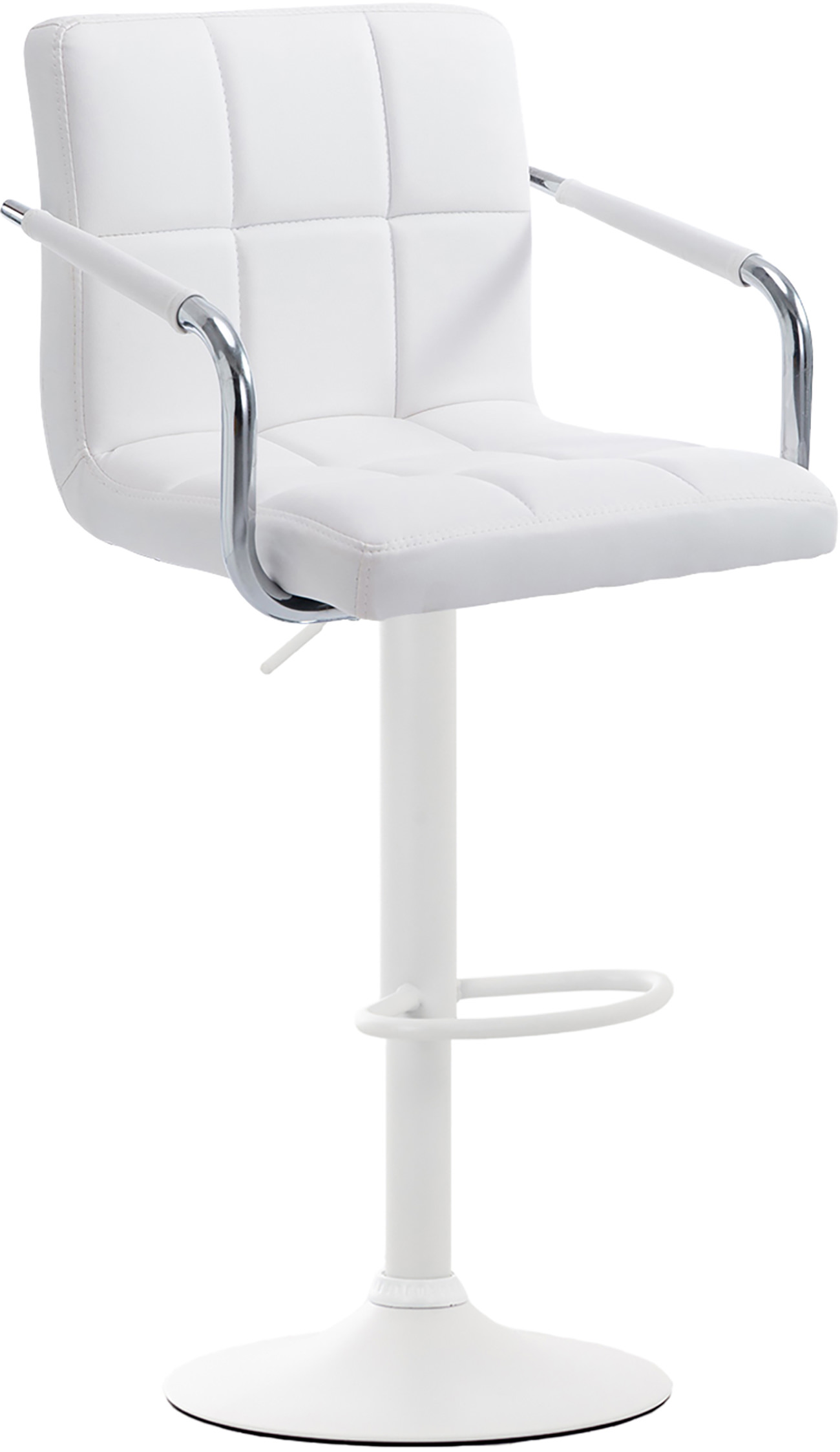 Tabouret de bar Lucy V2  en similicuir avec Piètement en Métal