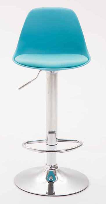 Lot de 2 tabourets de bar Kiel similicuir et coque en plastique