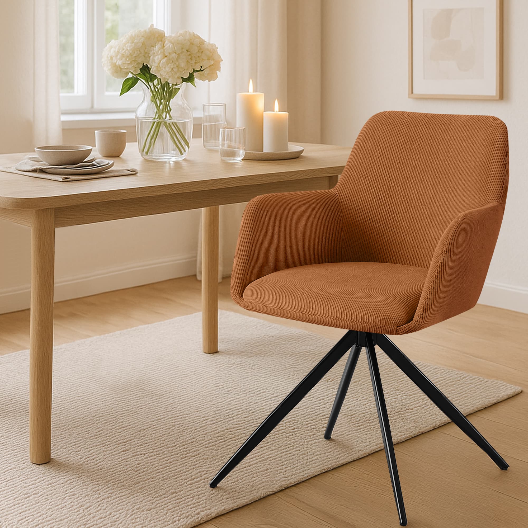 Chaise de salle à manger Olema Cord