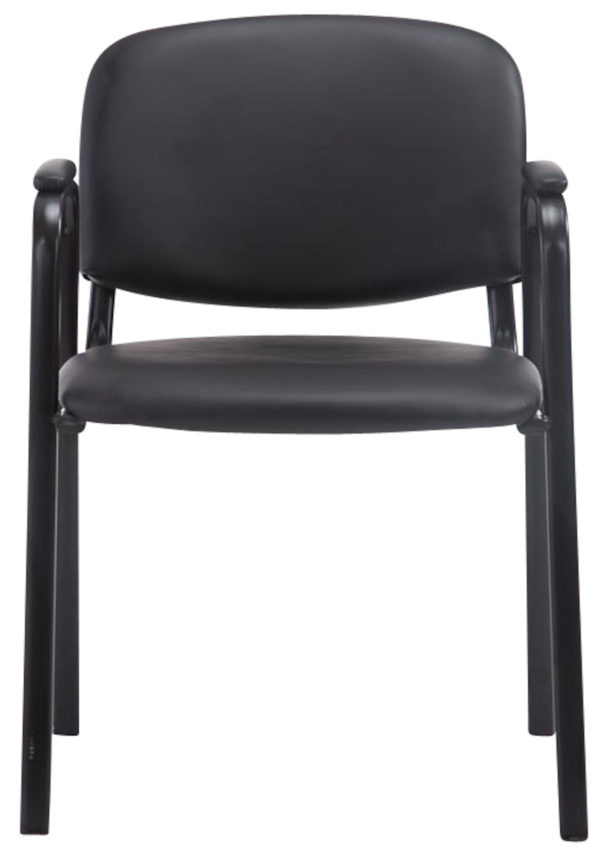 Lot de 4 chaises empilables Ken Pro en simili cuir