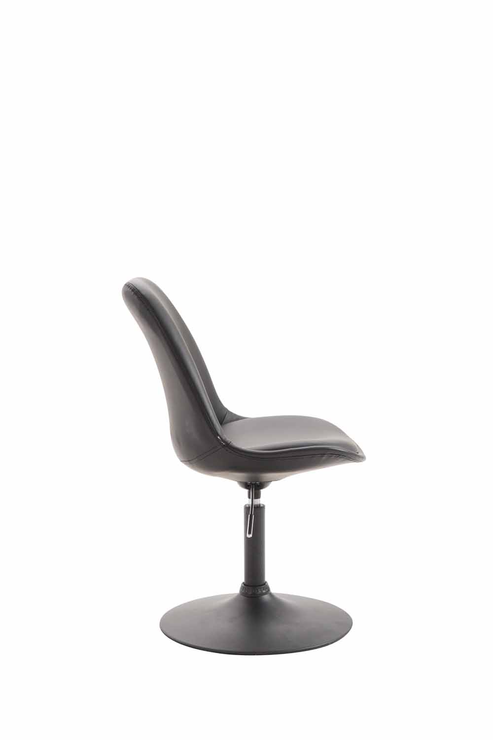 Chaise de salle à manger Maverick en similicuir avec pied trompette
