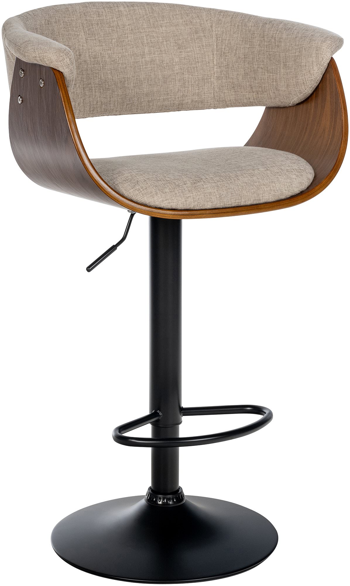 Tabouret de bar Vestal avec Coque en bois réglable pivotant
