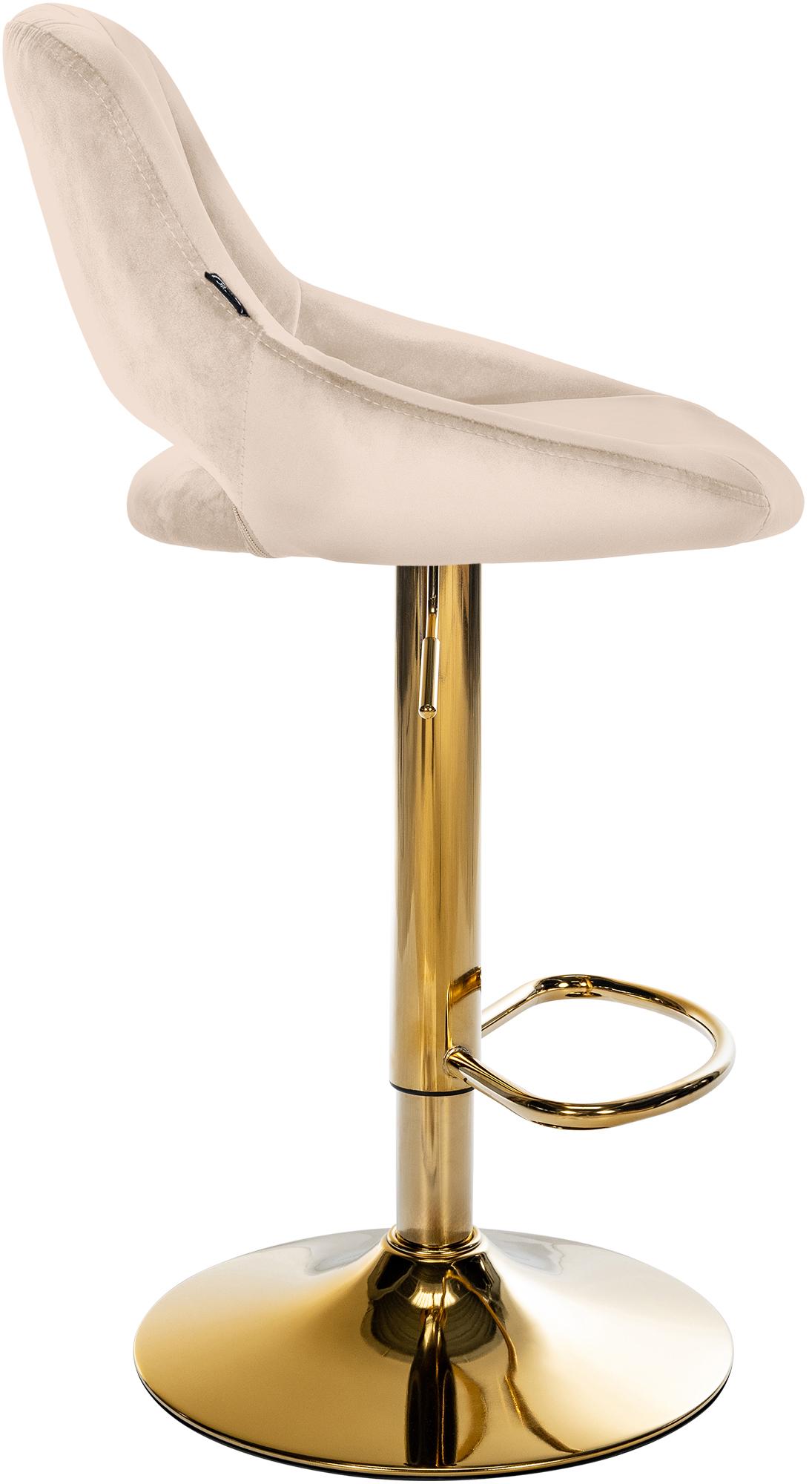 Tabouret de bar Milet en velours