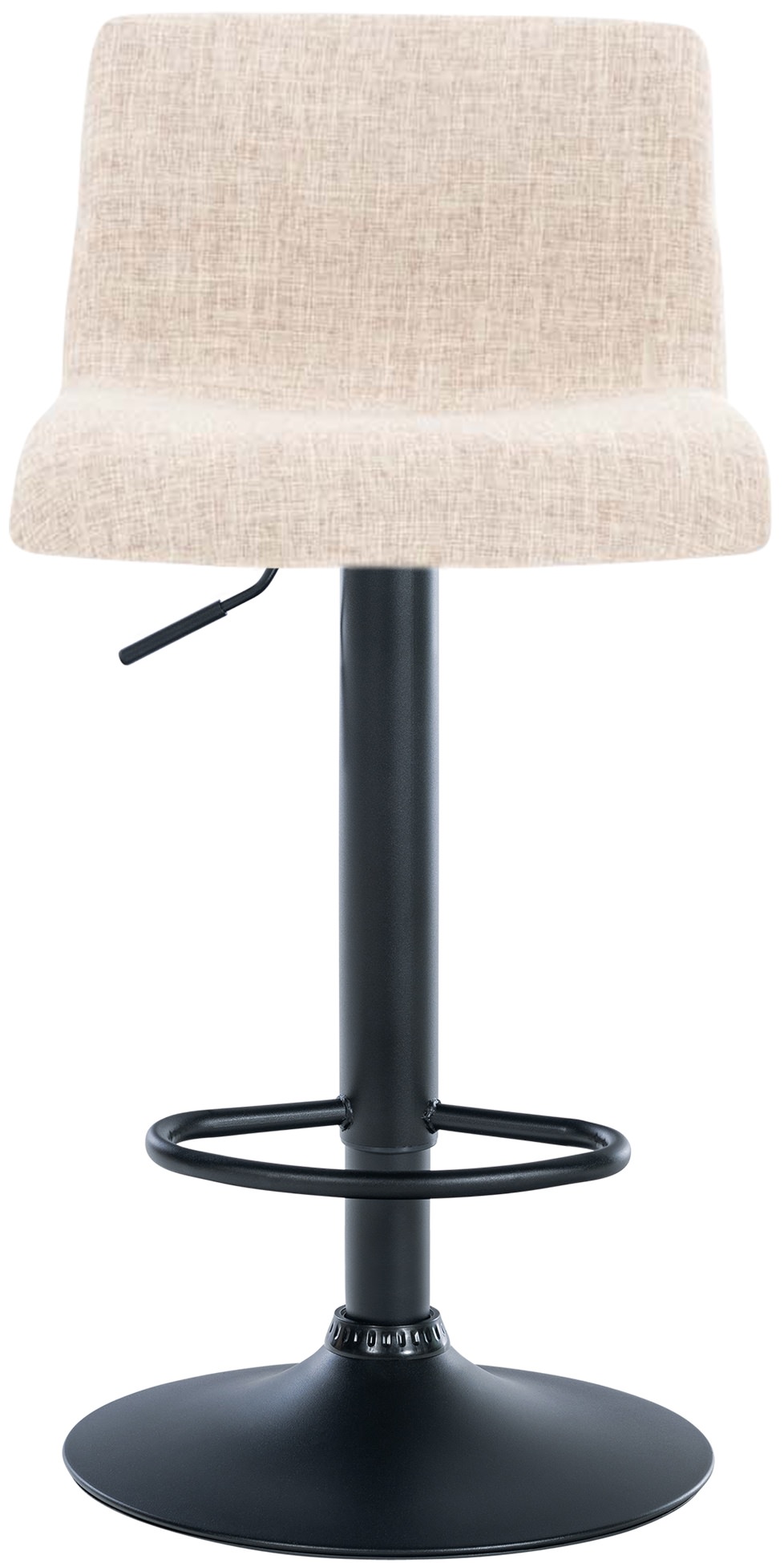 Tabouret de bar Hover Assise en Tissu Piètement Métal chromé