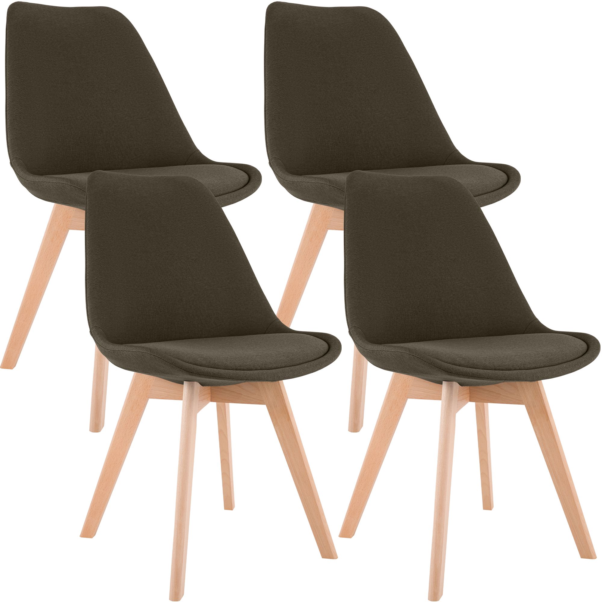 Lot de 4 chaises de salle a manger Linares