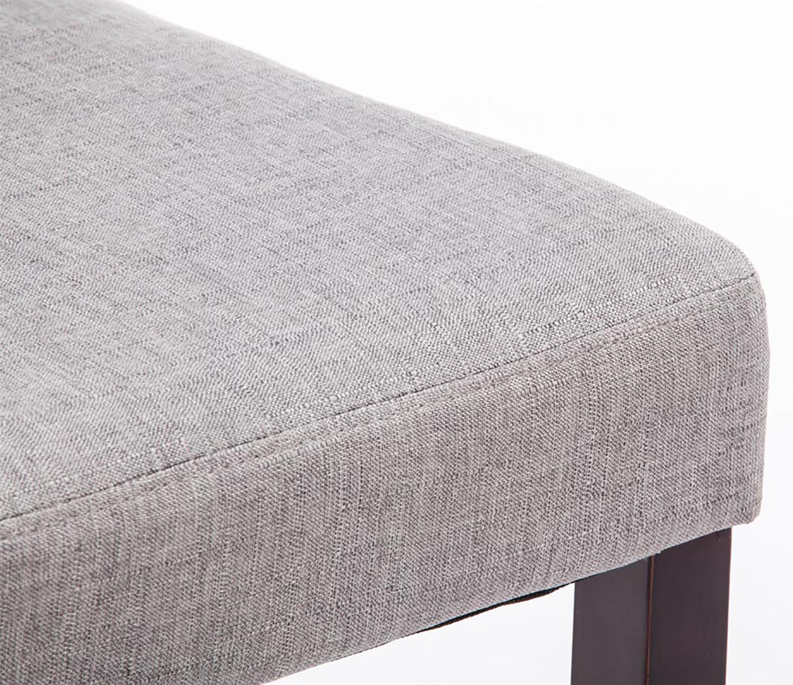 Lot de 6 Chaises de salle à manger Ina Tissu avec pieds en Bois