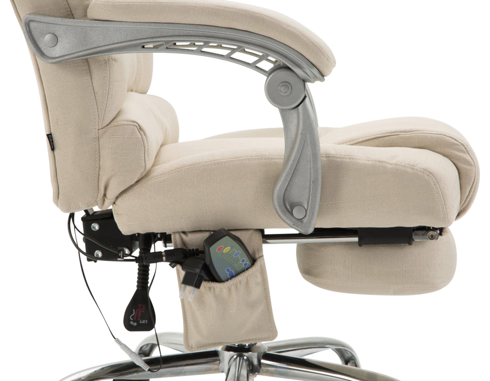 Fauteuil de bureau Pacific avec fonction massage tissu