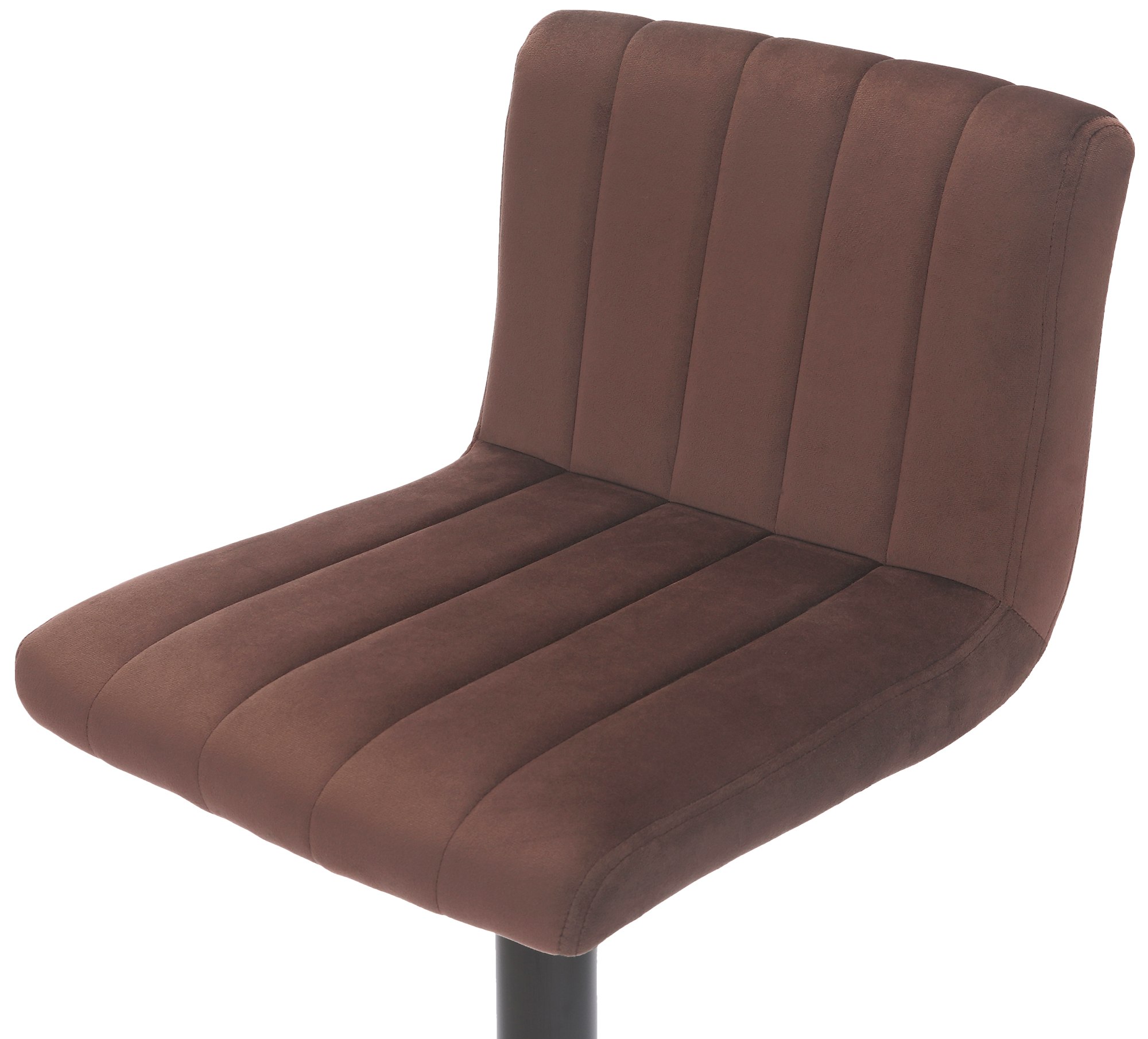Lot de 2 tabourets de bar Jamie velours