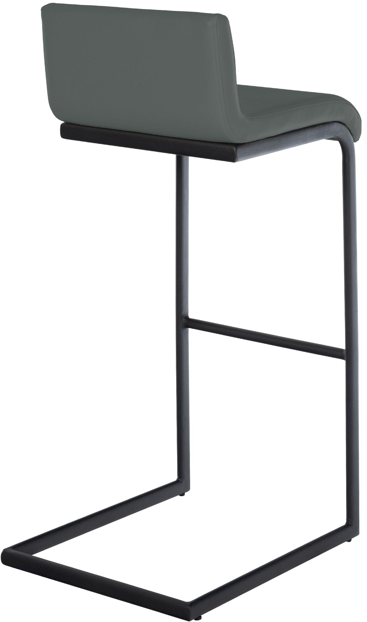 Lot de 2 Tabourets de Bar Newport, Piétement Métallique Noir
