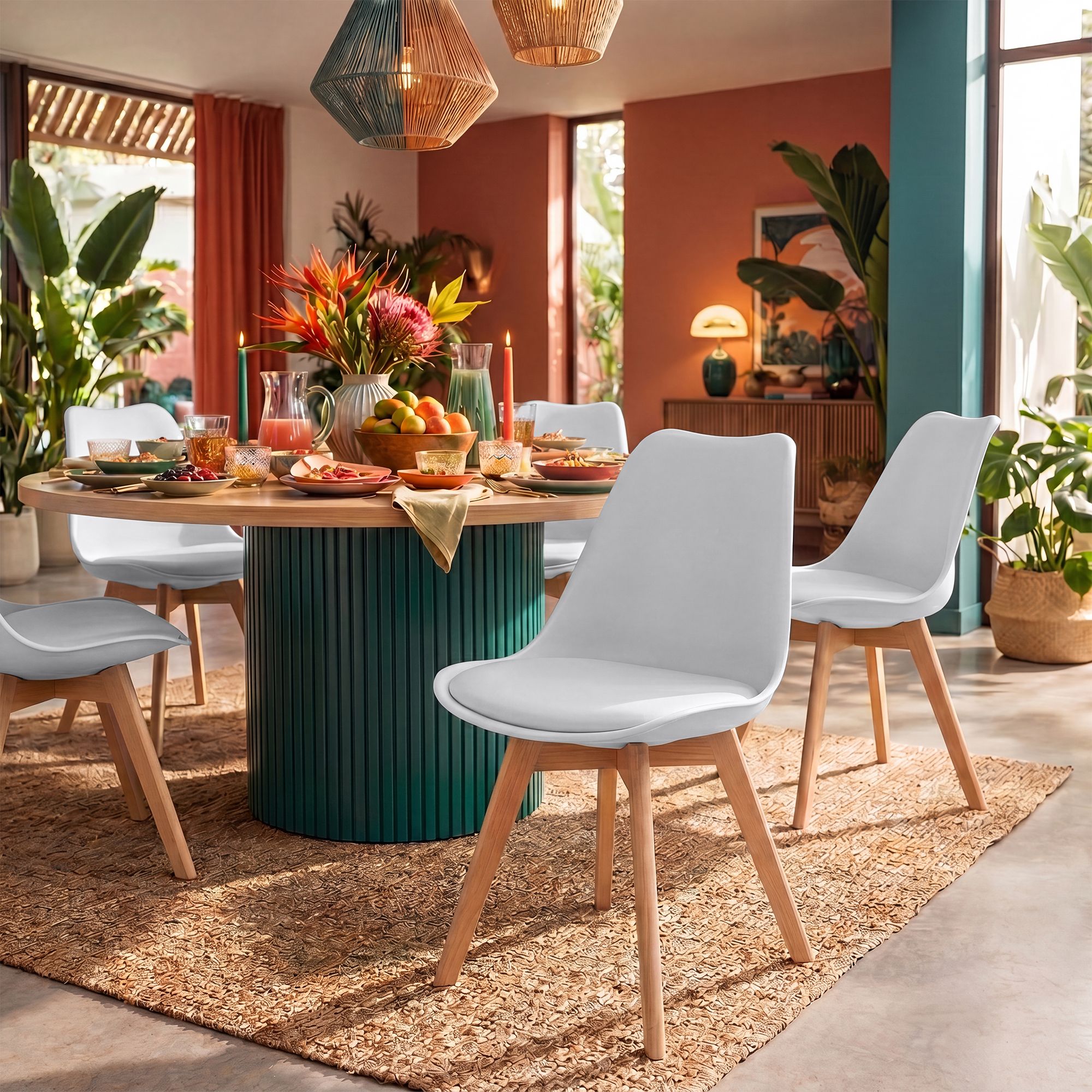 Chaise de salle à manger Linares : design élégant et confortable pour vos repas en famille ou entre amis