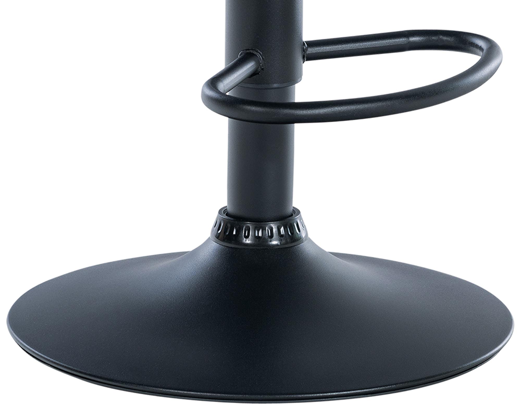 Tabouret de bar Hover Assise en Tissu Piètement Métal chromé